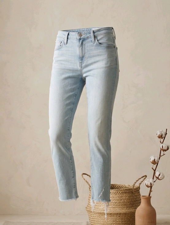 Ag Adriano Goldschmied Denim - ag Jeans Farrah Ankle High Rise Skinny Jeans Size 28 Light Blue